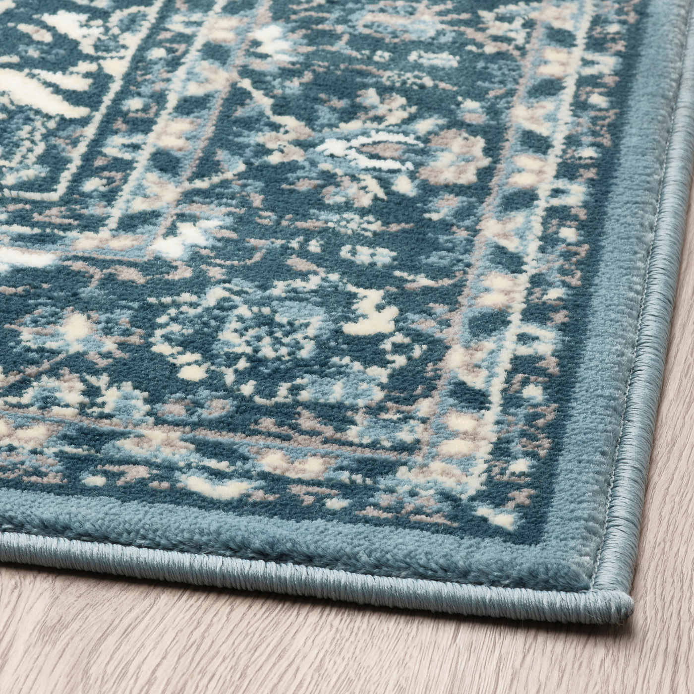 VEDBÄK rug, low pile blue - IKEA