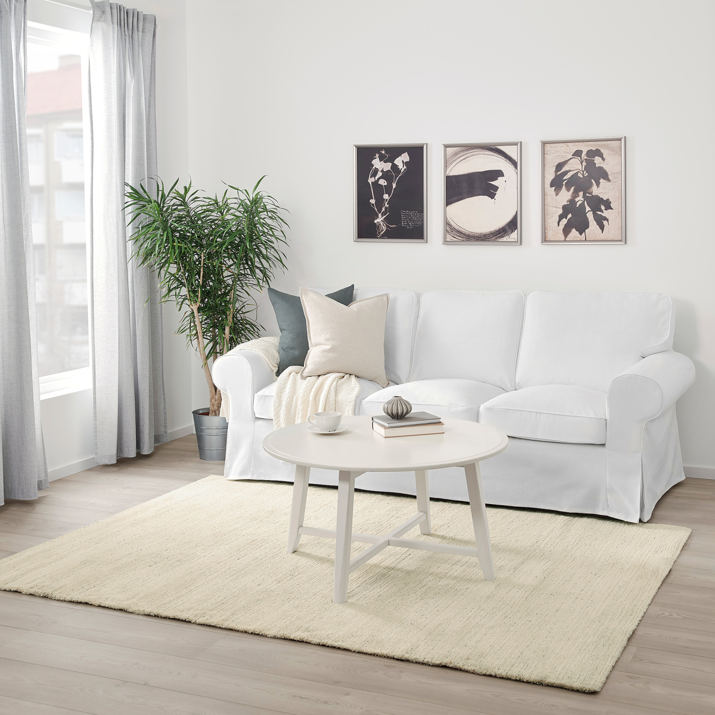 ENGELSBORG rug, low pile beige - IKEA