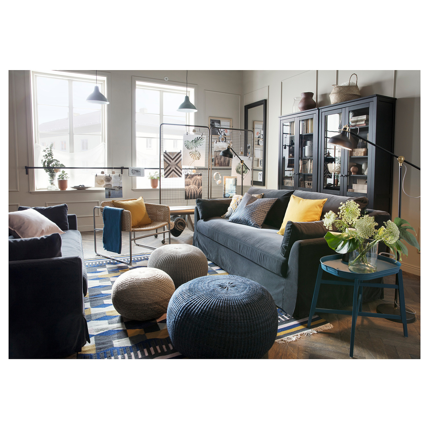 SANDARED pouffe grey - IKEA