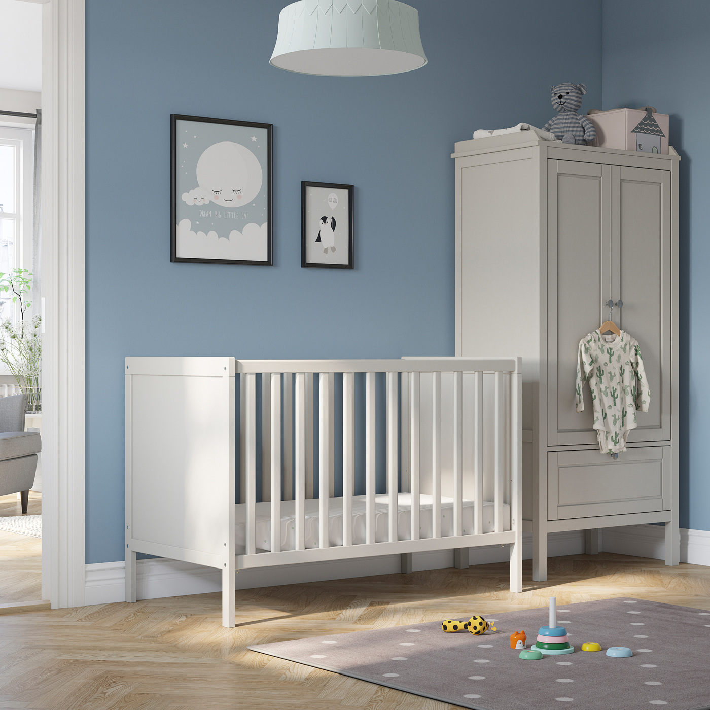 SUNDVIK cot grey - IKEA