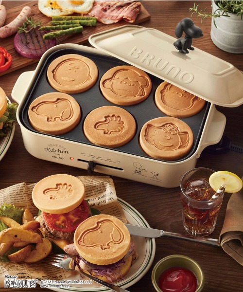 PEANUTS コンパクトホットプレート プレートオプションプレート3種