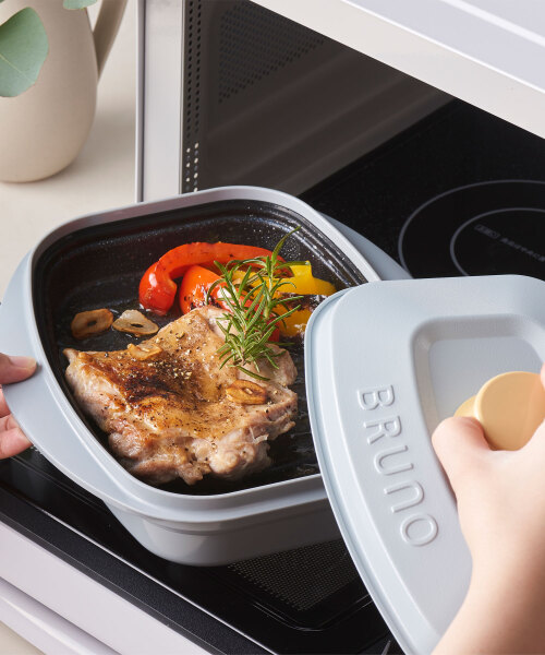 レンジメート プロ by BRUNO 2種セット ブルーグレー/スクエア ブルー