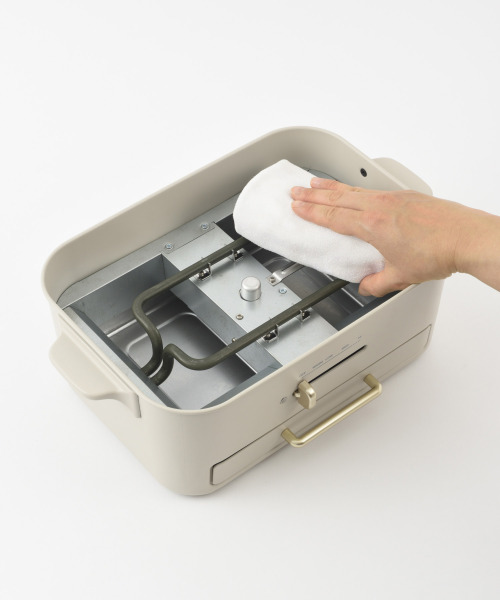 コンパクトグリルホットプレート グレージュの通販 | BRUNO online