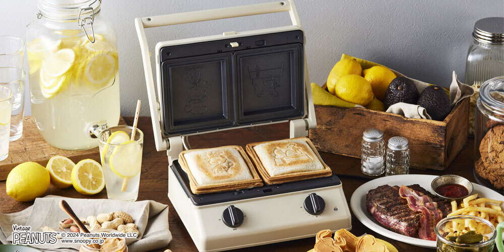 PEANUTS グリルサンドメーカーダブル用 スヌーピープレート の通販