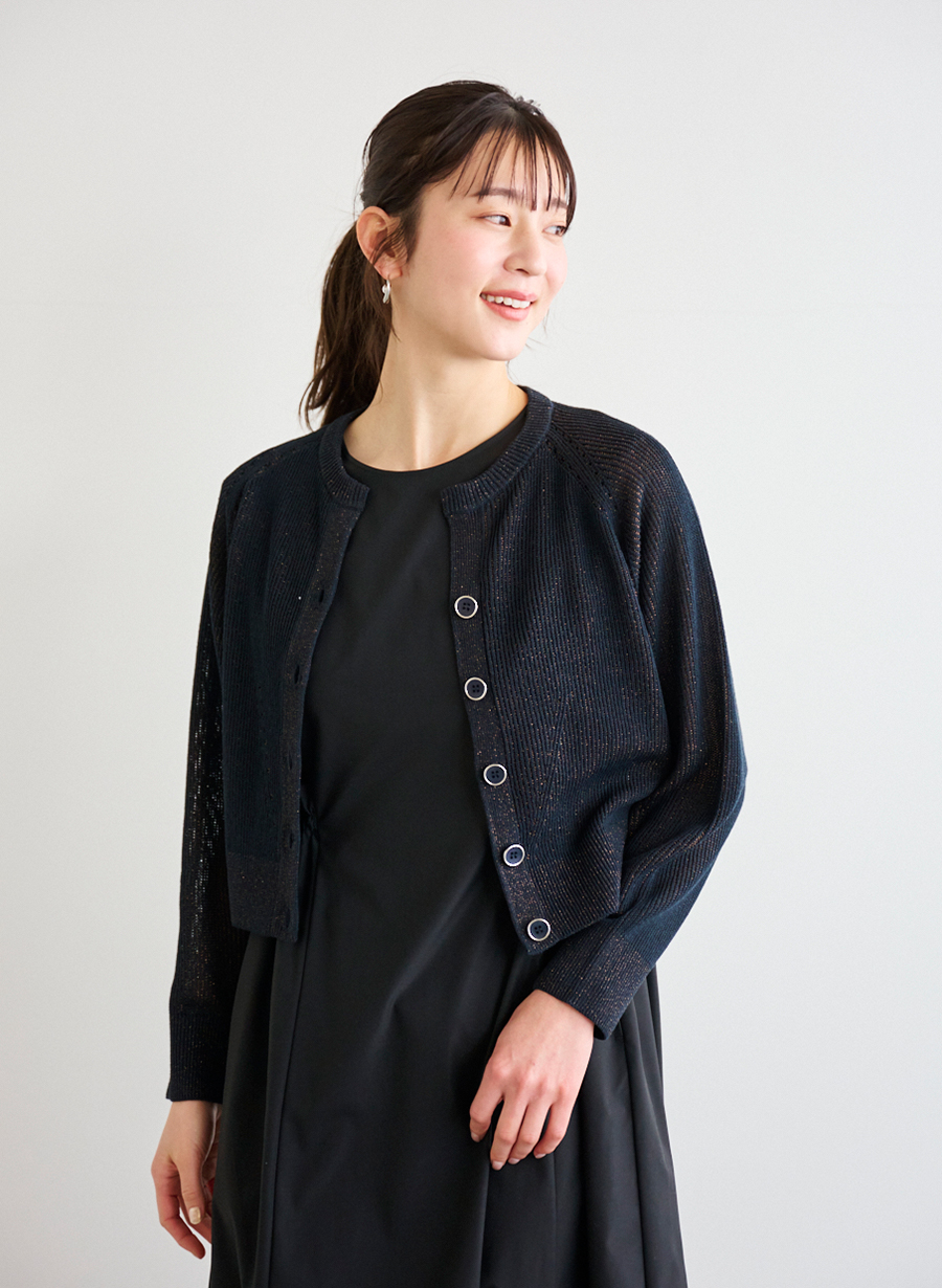 Ballantyne 100%カシミア 黒 カーディガン サイズ42 バランタイン