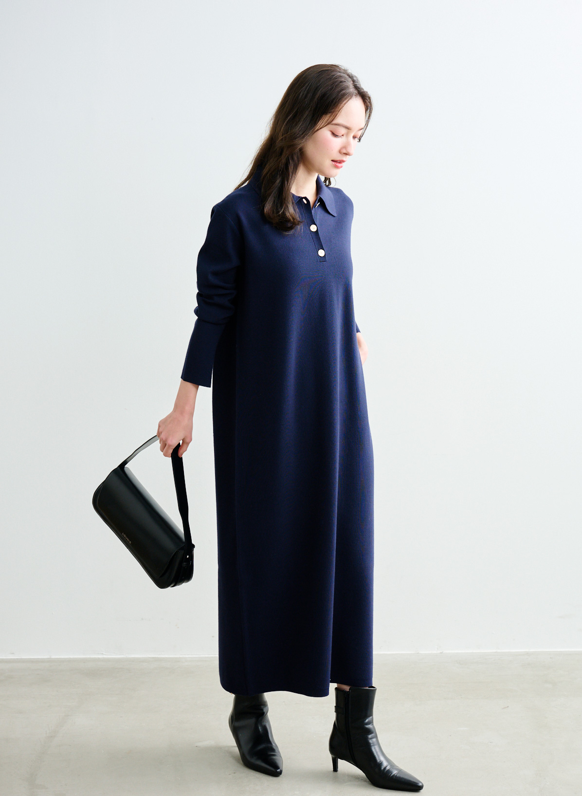 衿付きポロニットワンピース｜LOUNIE（ルーニィ）公式サイト／公式