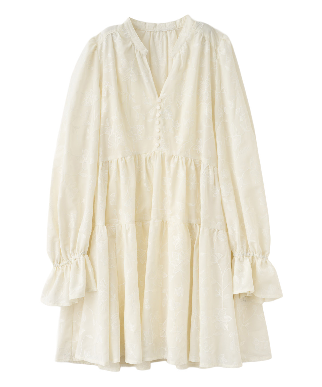 エンブロイダリーティアードミニワンピース｜PETAL ONLINE（ペタル