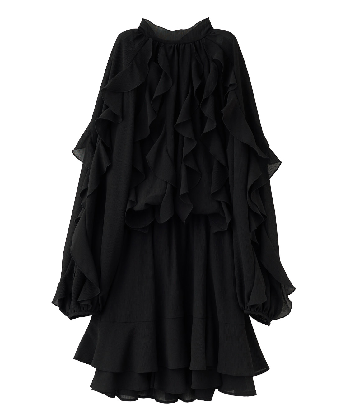 カスケードボウタイフリルミニワンピース｜PETAL ONLINE（ペタル