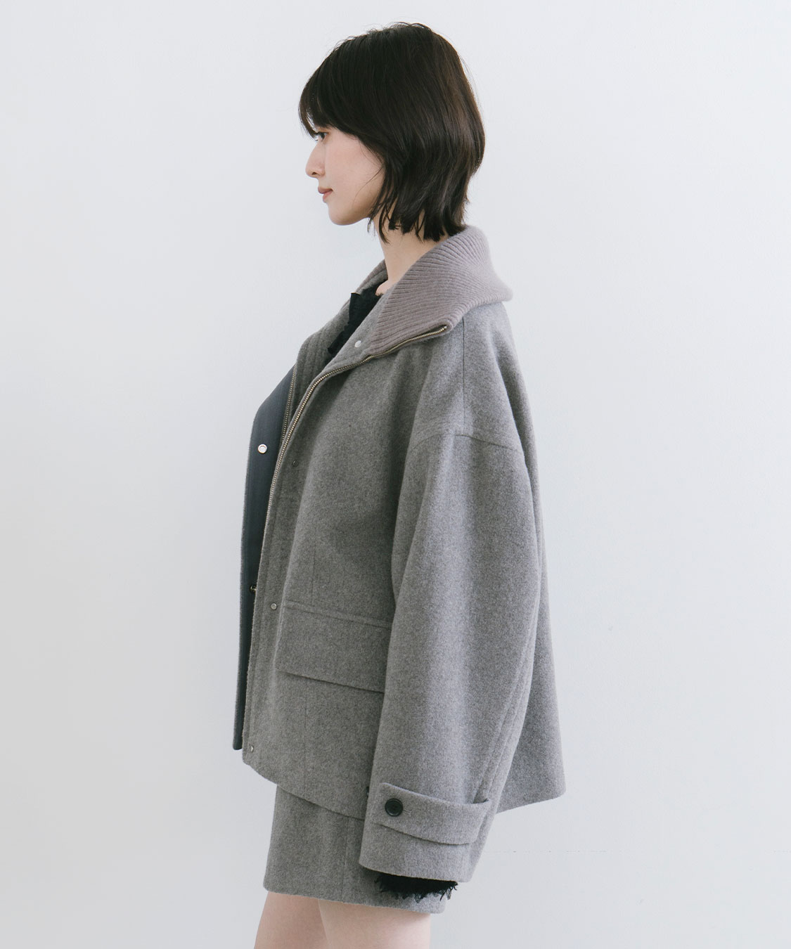 リブカラーウール混コート｜PETAL ONLINE（ペタルオンライン）