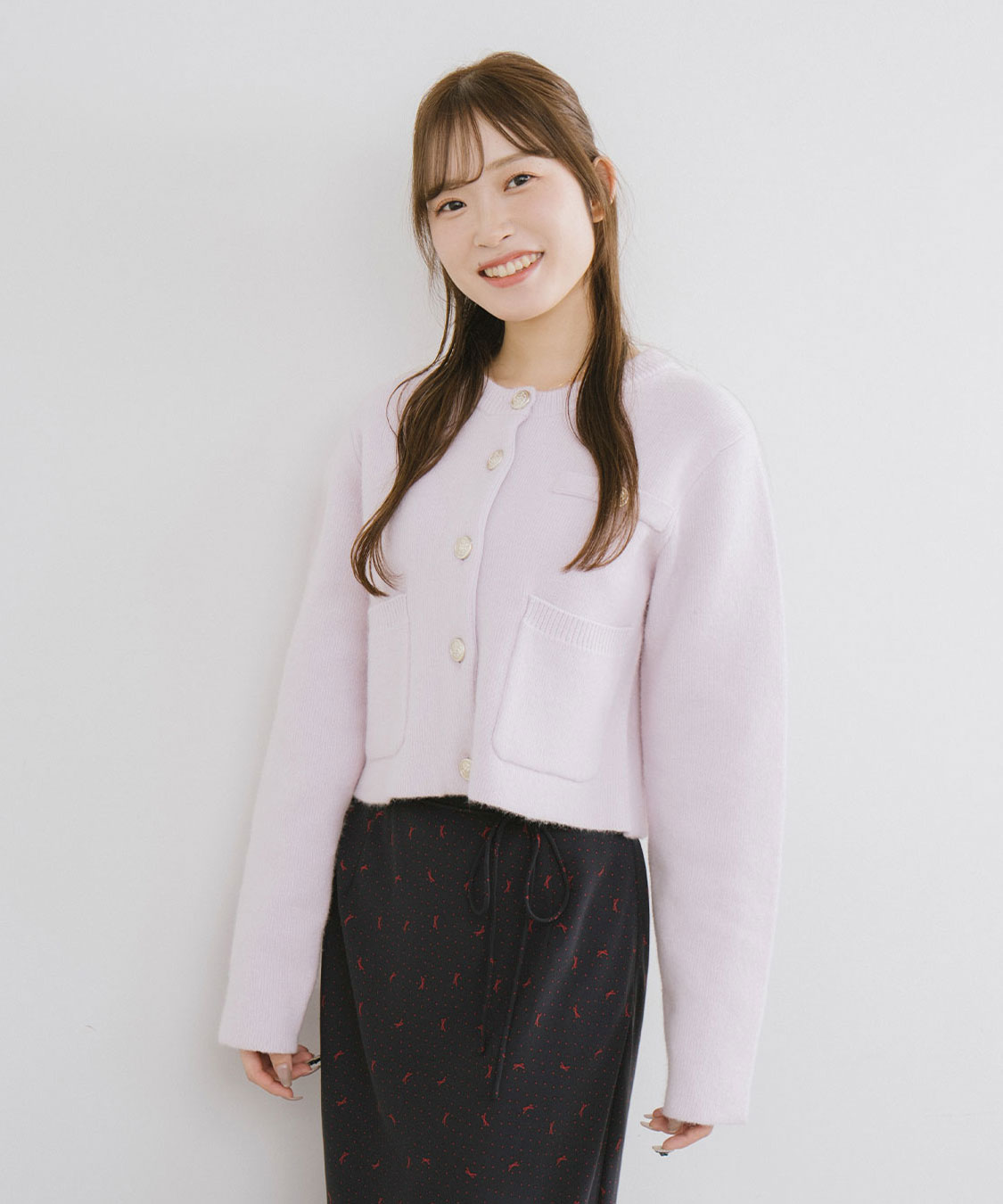 ラクーン混ダブルフェイスニットカーディガン｜PETAL ONLINE（ペタル