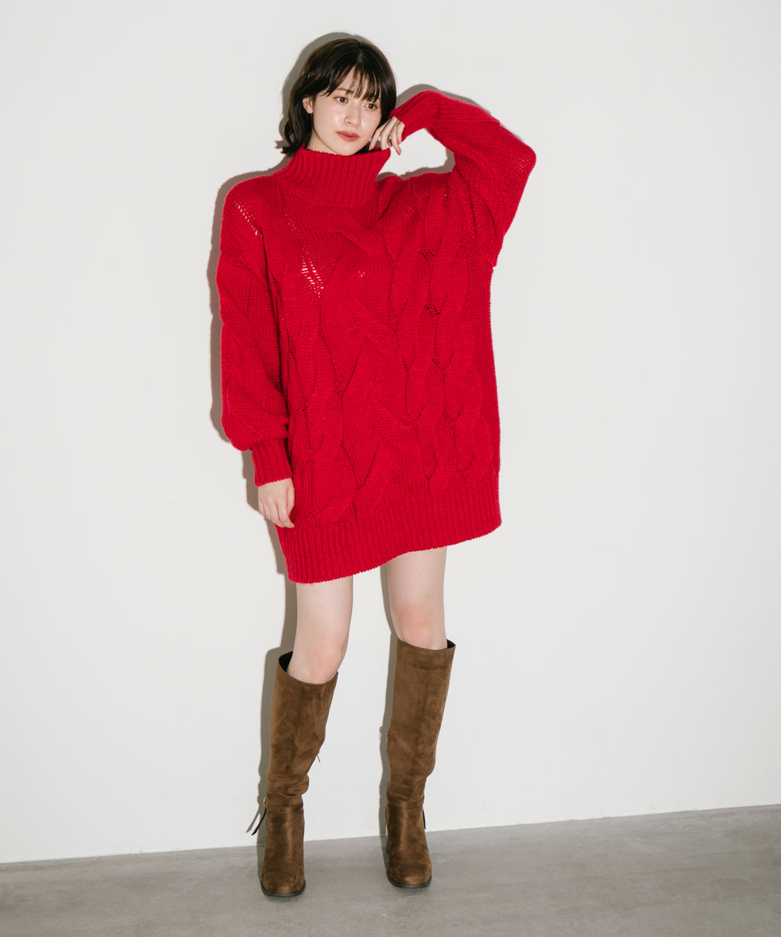 ケーブルニットミニワンピース｜PETAL ONLINE（ペタルオンライン）