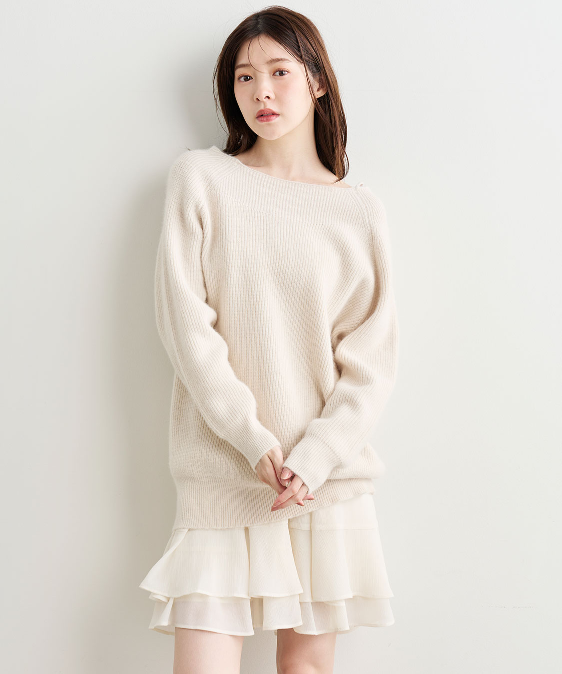 ラクーン混ニットミニワンピース｜PETAL ONLINE（ペタルオンライン）