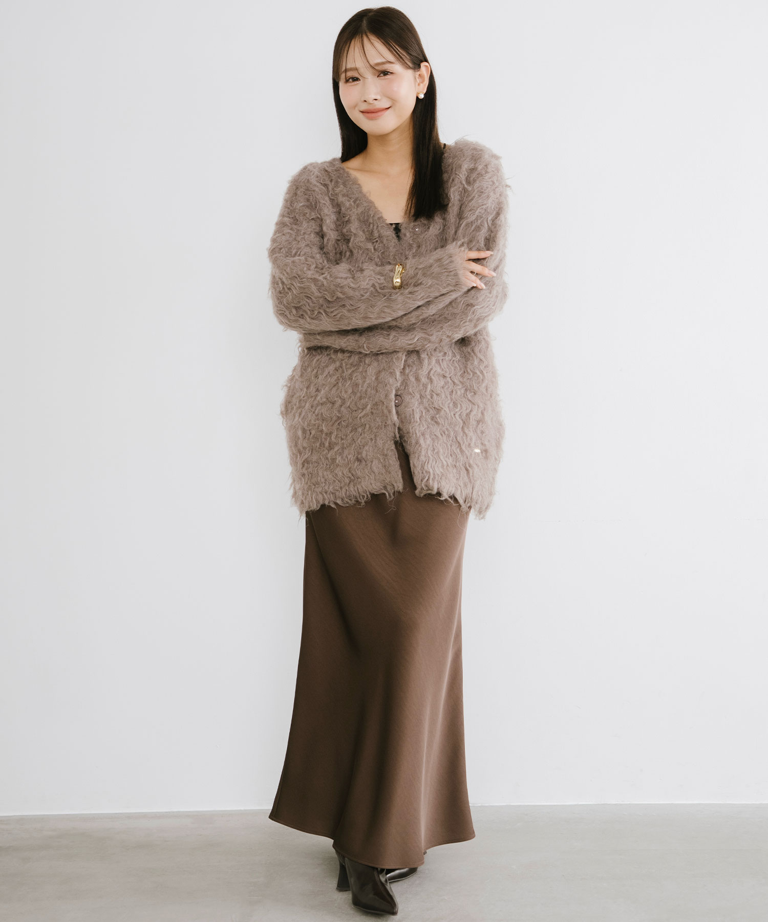 シャギーモヘヤカーディガン｜PETAL ONLINE（ペタルオンライン）