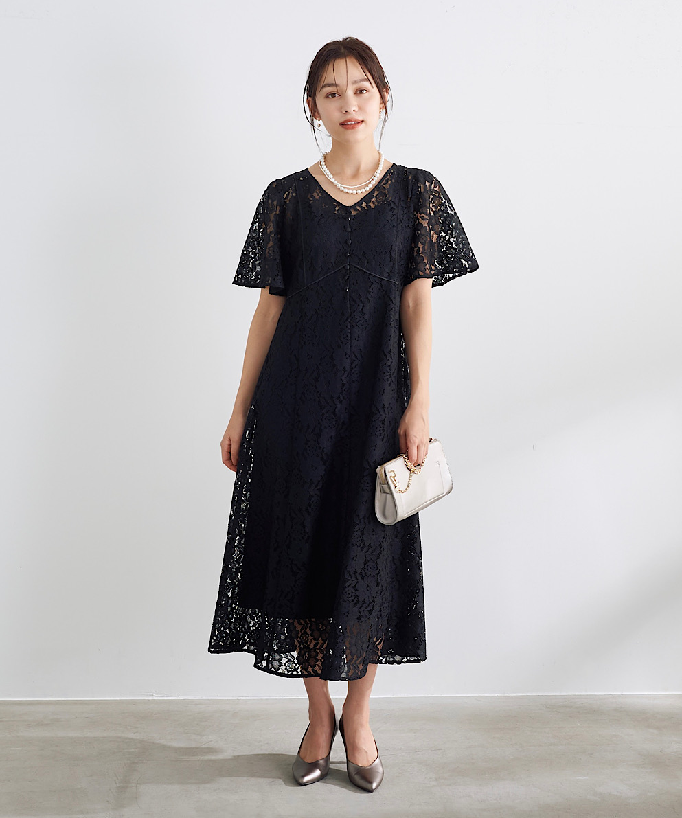 Vネックレース催事ワンピース｜Stola.（ストラ）公式通販サイト