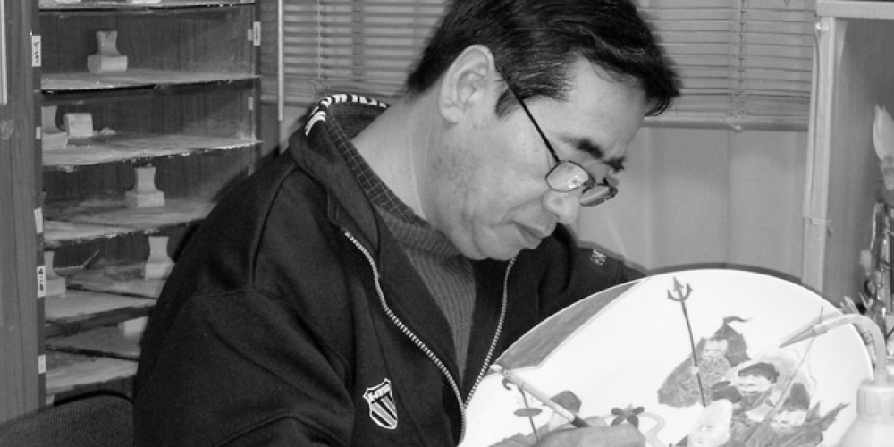 10号飾皿 昇龍 / 福田良則