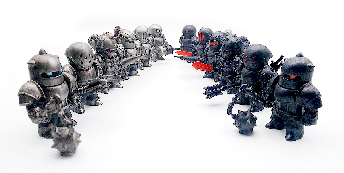 組み合わせ自由の甲冑騎士フィギュア「メタルアーマーズ」がCAMPFIREで