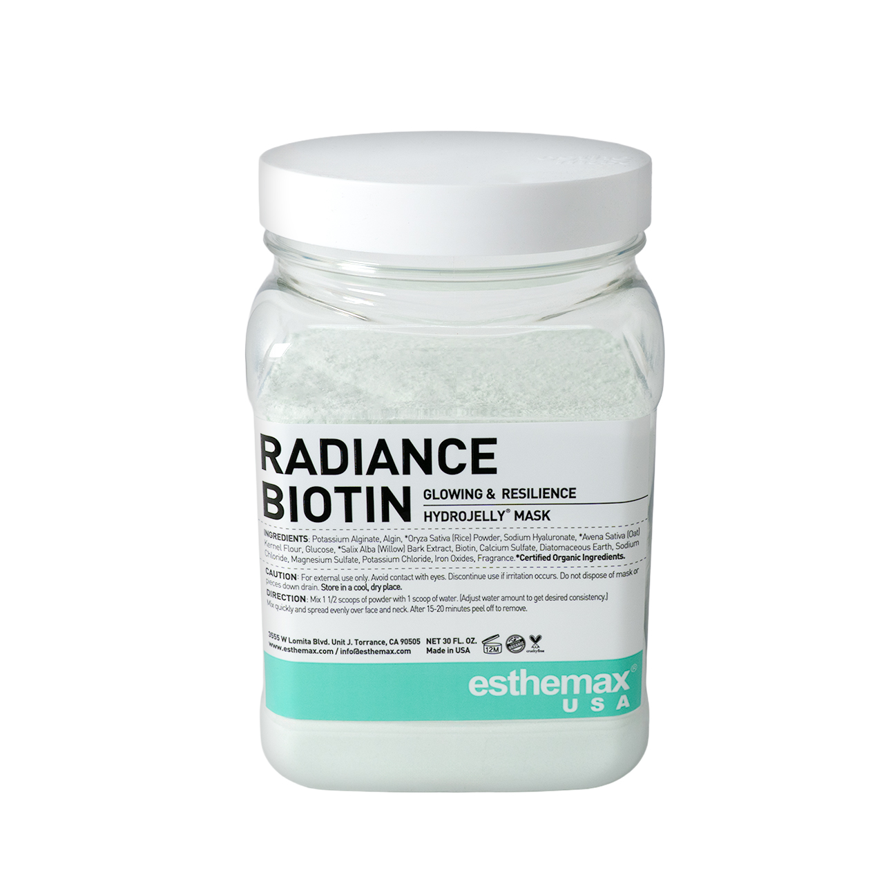 値下げ】RADIANCE BIOTIN ハイドロジェリーマスク 530g ハイドロ