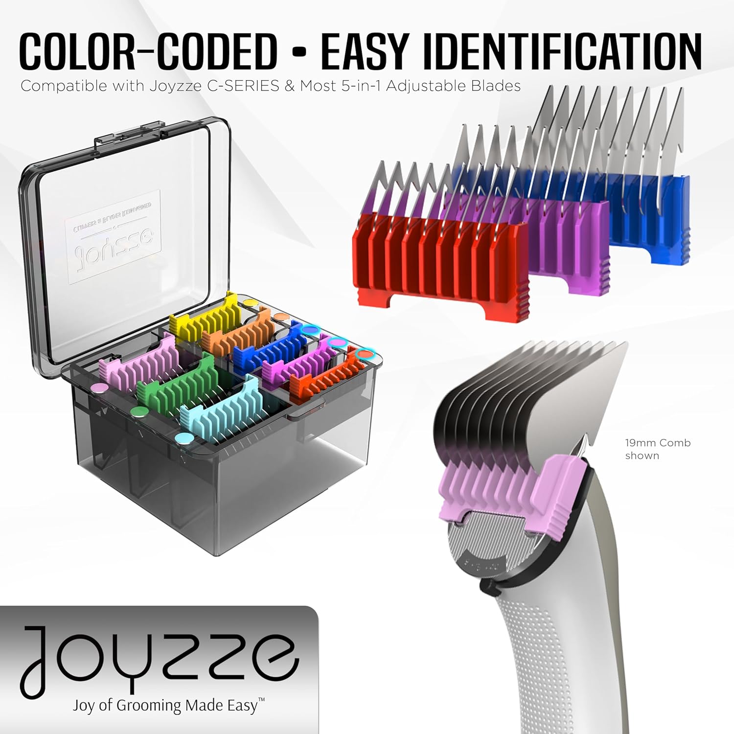 Joyzze 8ピースメタルコームアタッチメントセット Cシリーズ | Kishi