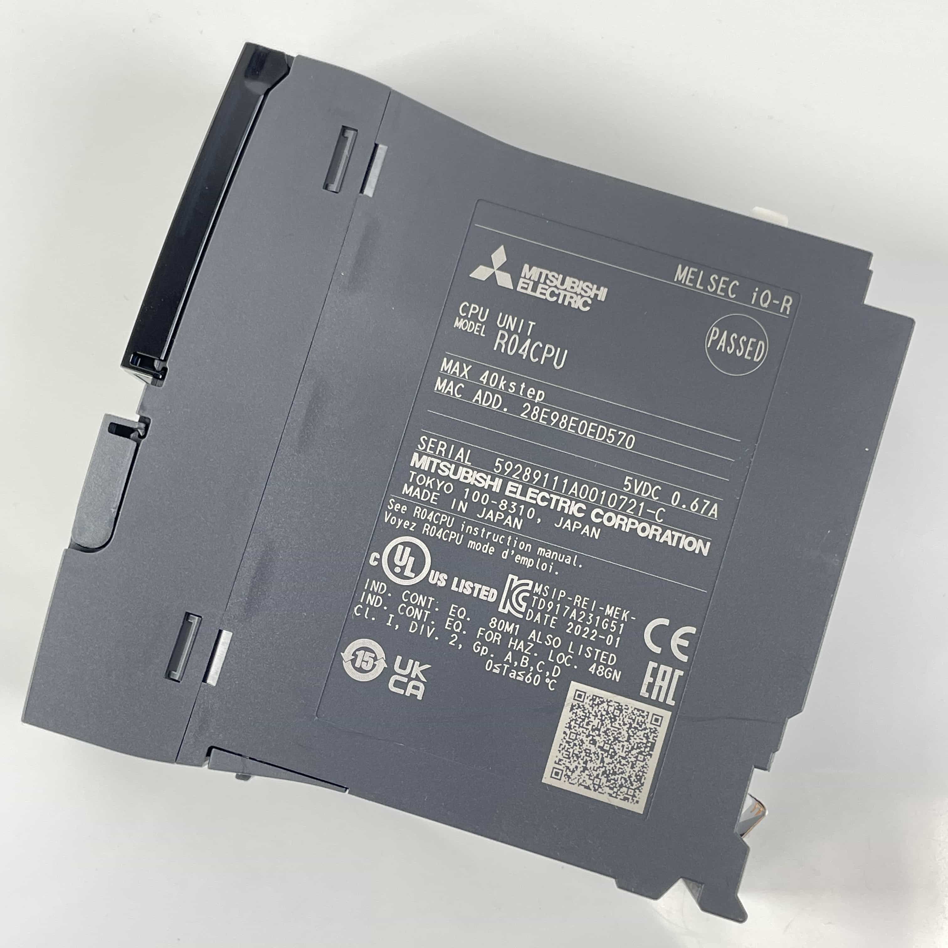 R04CPU 2022年製 MELSEC iQ-Rシリーズ シーケンサCPUユニット 三菱電機