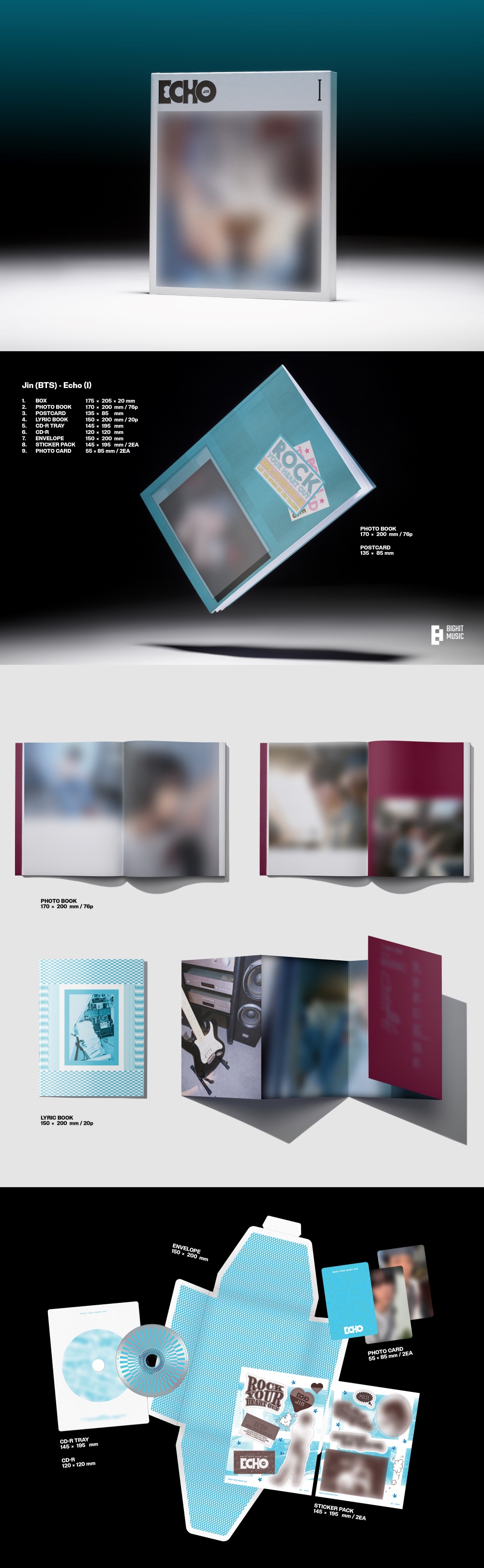 BTS ジン JIN ECHO トレカ B&N BTS ジン JIN ECHO トレカ B&N ジン