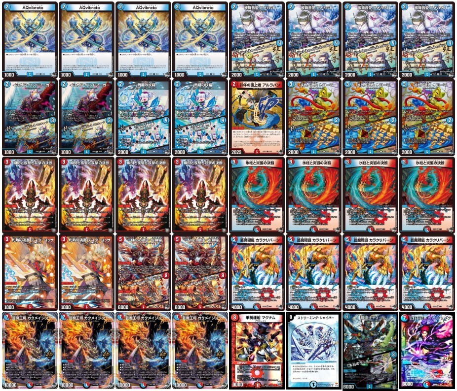 赤青マジック 火水マジック デッキ 調整パーツ付き 最新型 赤青