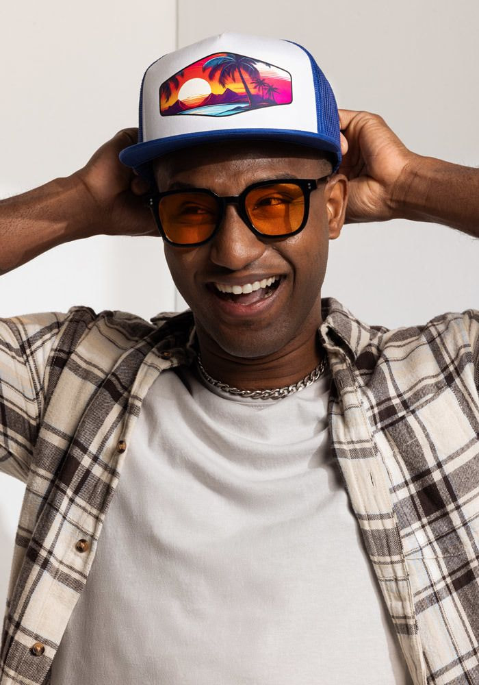 5パネル トラッカーキャップ - Yupoong 6006 | Printful