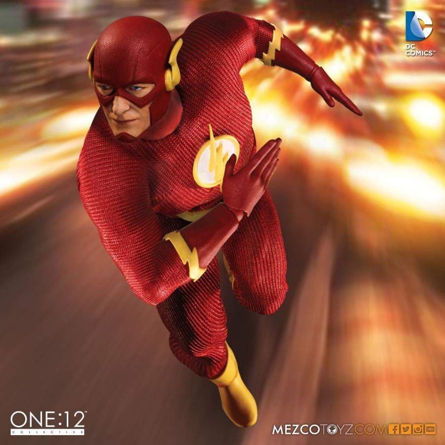 THE FLASH ONE 12 COLLECTIVE DELUXE ACTION FIGURE FROM MEZCO TOYZ