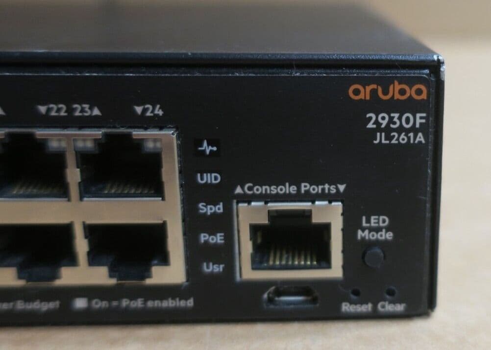 HP Aruba 2930F 24x Gigabit Ethernet PoE RJ45 4x 1GbE SFP Port L3