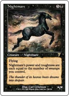 Foil】《夢魔/Nightmare》[7ED] 黒R | 日本最大級 MTG通販サイト