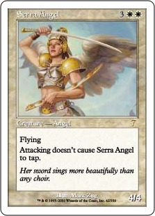 Foil】《セラの天使/Serra Angel》[7ED] 白R | 日本最大級 MTG通販