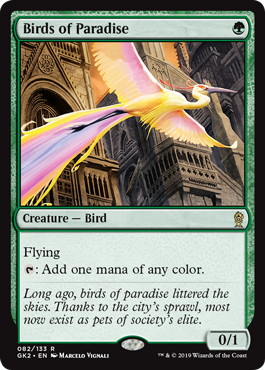 Foil】《極楽鳥/Birds of Paradise》[7ED] 緑R | 日本最大級 MTG通販