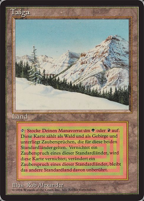 買取：《Taiga》[3ED] 土地R | 日本最大級 MTG通販サイト「晴れる屋」