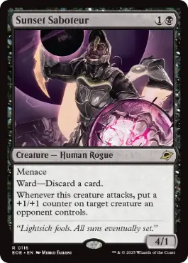 116)《黄昏の妨害工作員/Sunset Saboteur》[EOE] 黒R | 日本最大級 MTG