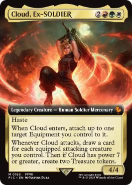 買取：【サージ・Foil】(221)《元ソルジャー、クラウド/Cloud, Ex