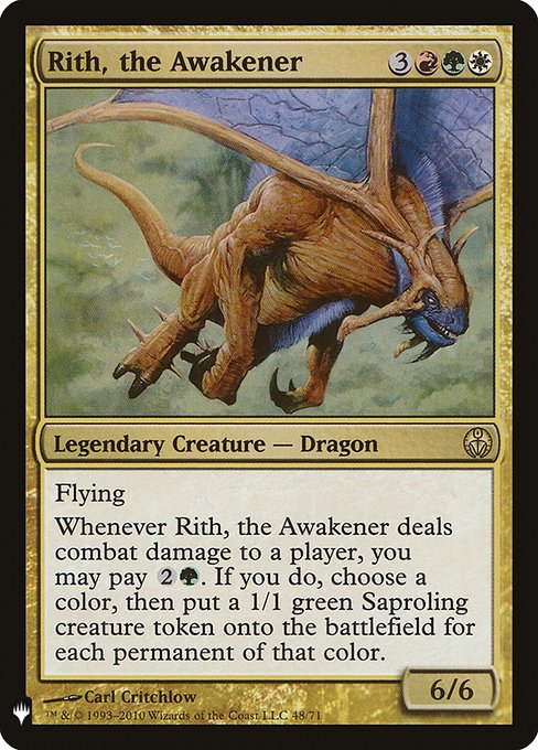 煽動するものリース/Rith, the Awakener》[PvC] 金R | 日本最大級 MTG