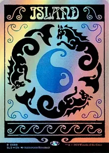 Foil】(889)□ボーダーレス□《島/Island》[SLD] 土地 | 日本最大級
