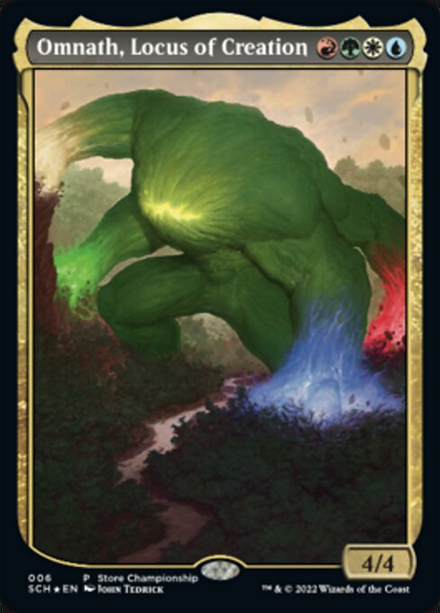 買取：(006)□テキストレス□《創造の座、オムナス/Omnath, Locus of