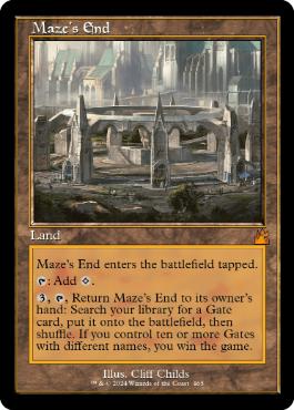 Foil】(727)《迷路の終わり/Maze's End》[FDN] 土地R | 日本最大級 MTG