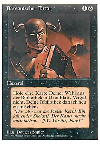 Foil】(090)□日本画□《悪魔の教示者/Demonic Tutor》※ドラフト