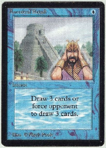 マジック：ザ・ギャザリング MTG Ancestral Recall 2ED Ancestral