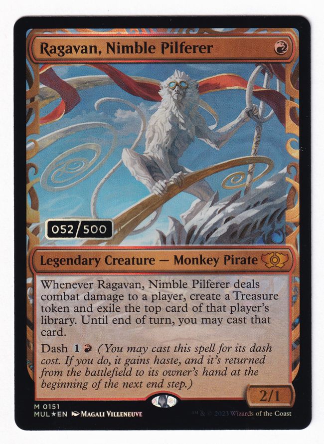 ダブルレインボウ・Foil】(151)《敏捷なこそ泥、ラガバン/Ragavan