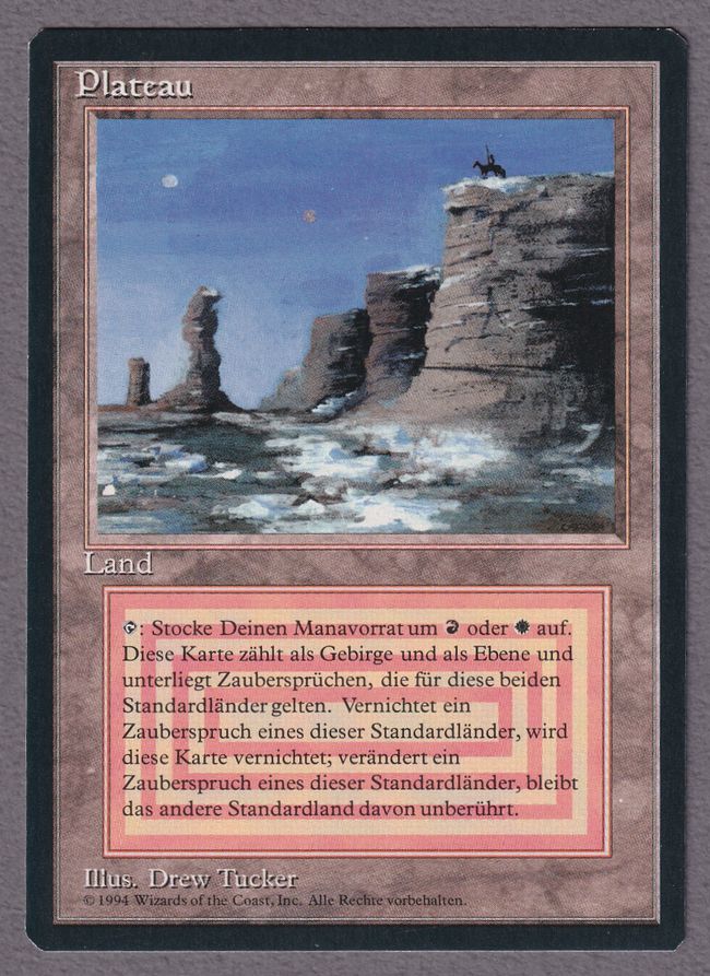 Plateau revised/3ed EN デュアルランド MTG Plateau Dual Land