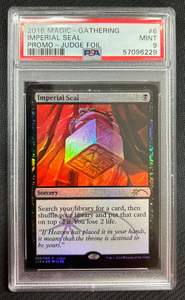 Foil】《伝国の玉璽/Imperial Seal》 (ジャッジ褒賞)[流星マーク] 黒