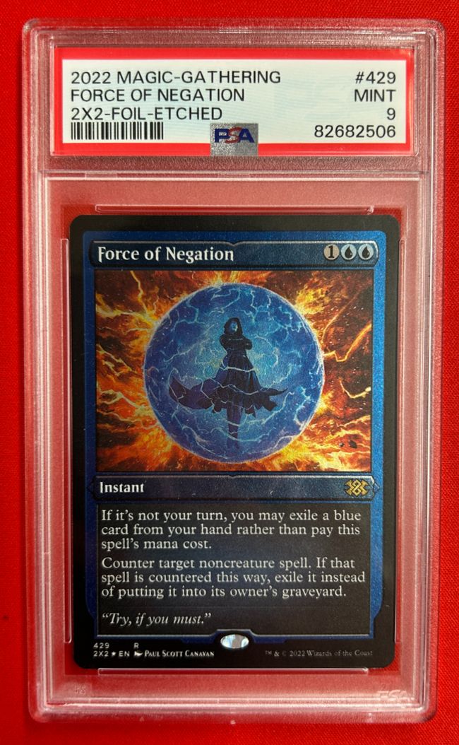エッチング・Foil】(429)《否定の力/Force of Negation》[2X2-BF] 青R