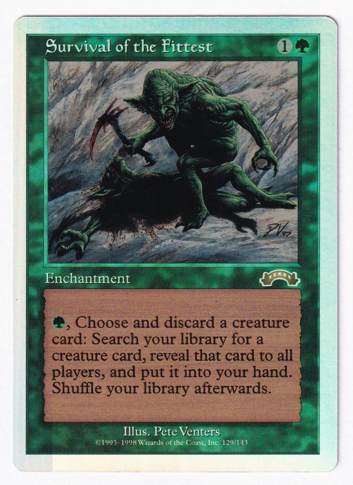 MTG MTG 適者生存 日本語版 1枚 敵者生存 日本語 1枚