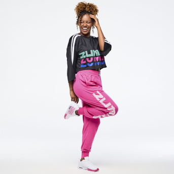 Eastern Flavor Oversized Boxy Crop Top With Strapping <Bold Black