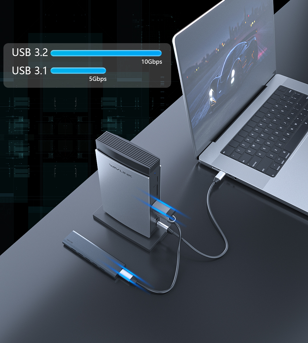USB-C PD3.1 Triple Display 11-in-1 MST Aluminum Docking Station
