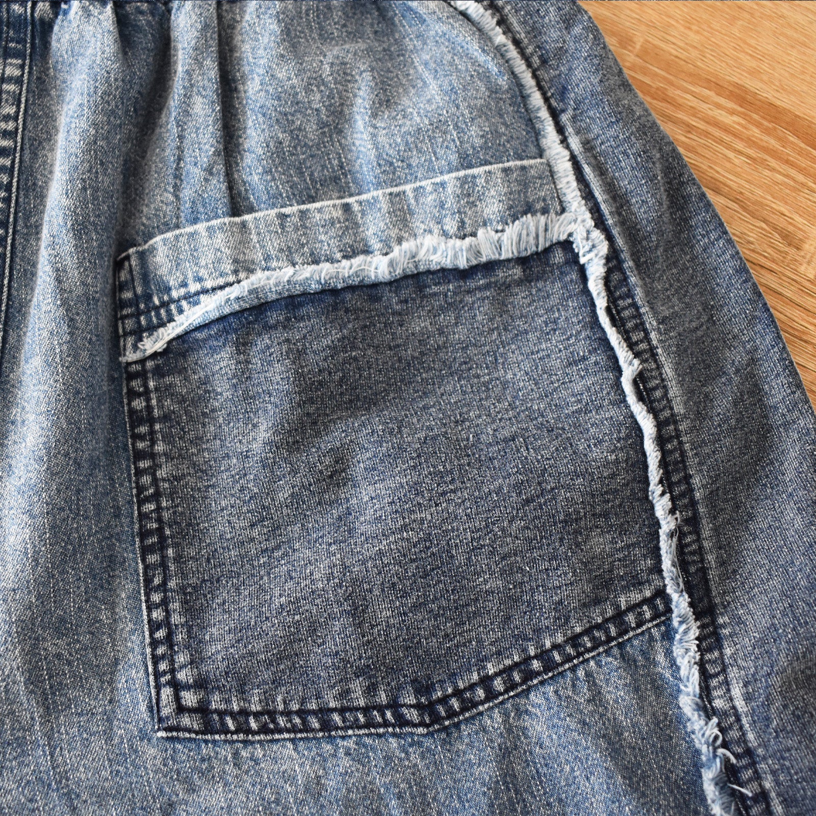 mililopiulu】ケミカルデニム裏毛パフパンツ – fiLL