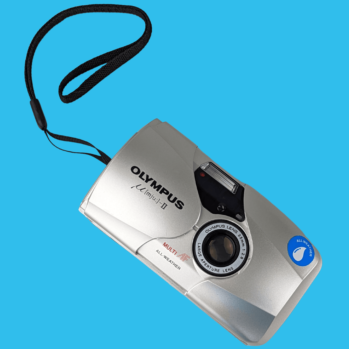 Olympus Mju ii Silver 35mm Film Camera Point and Shoot – Film