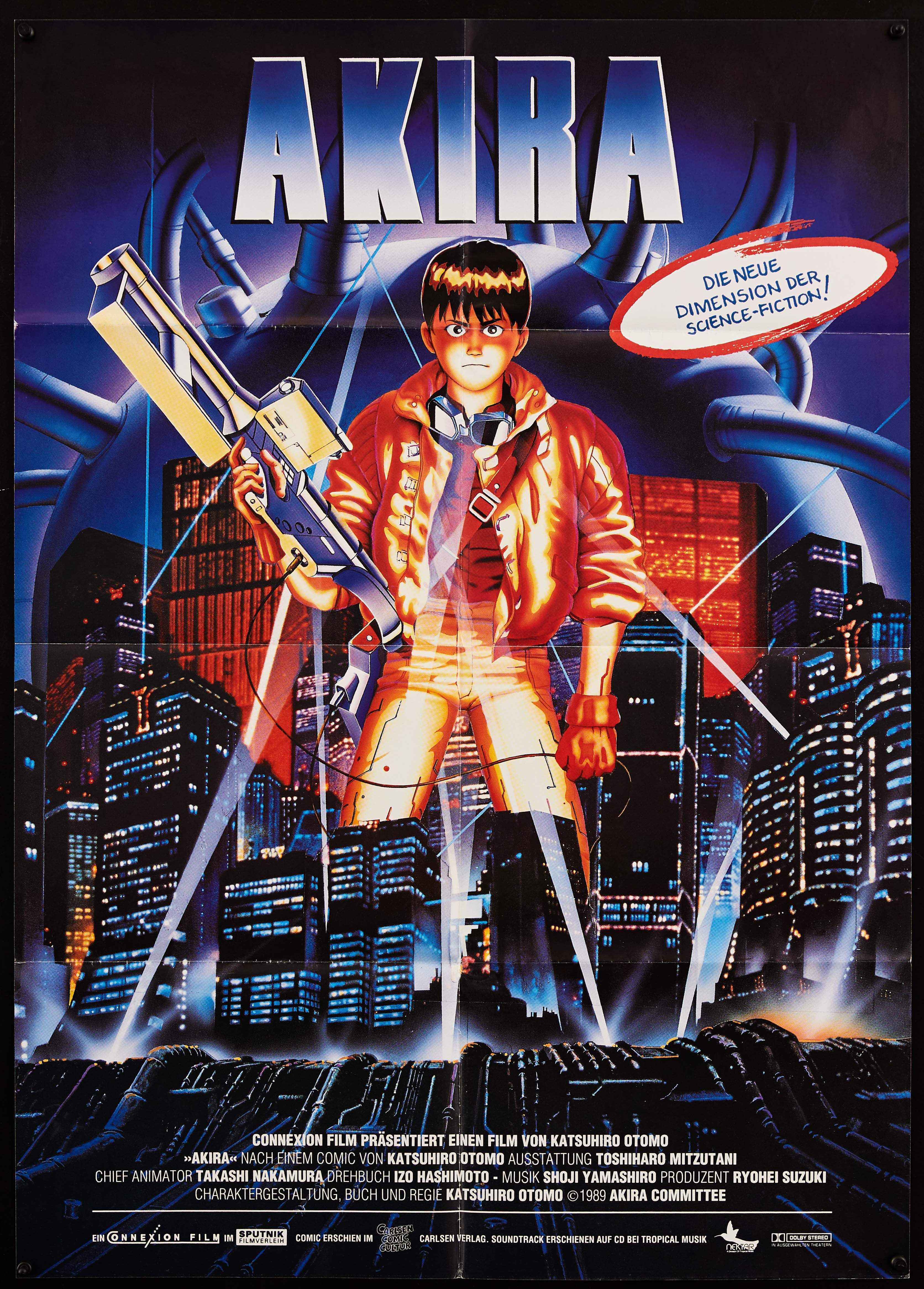 Akira Movie Poster 1989 German A1 (23x33)